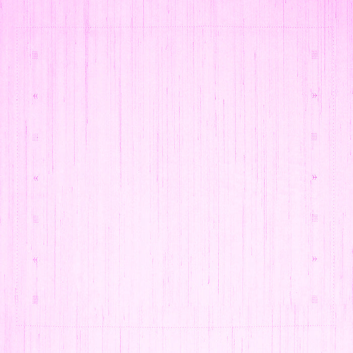 Square Solid Pink Modern Rug, con2328pnk