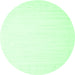 Round Solid Emerald Green Modern Rug, con2328emgrn