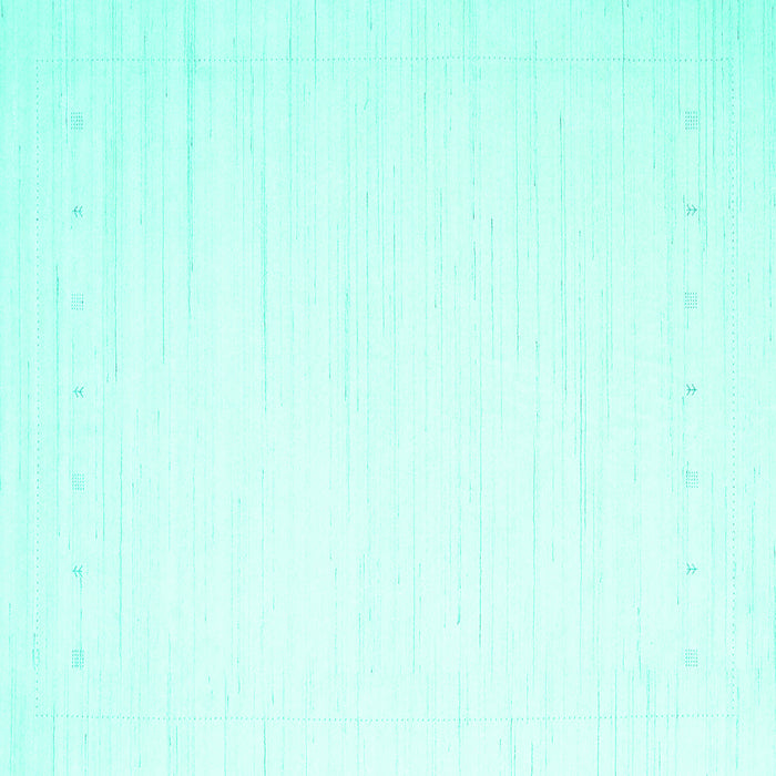 Square Solid Turquoise Modern Rug, con2328turq