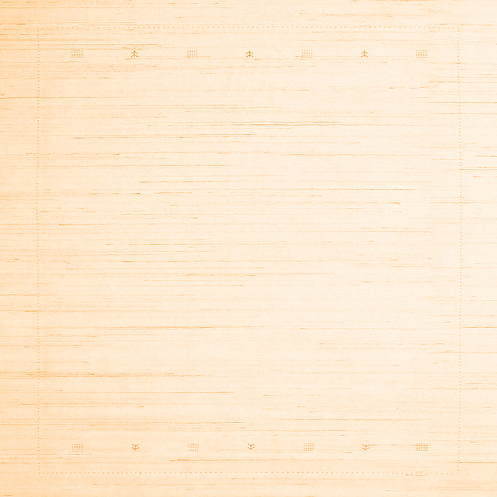 Serging Thickness of Solid Orange Modern Rug, con2328org