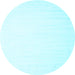 Round Solid Light Blue Modern Rug, con2328lblu