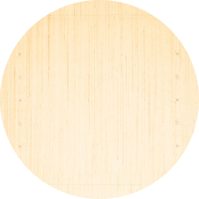 Round Machine Washable Solid Brown Modern Rug, wshcon2328brn