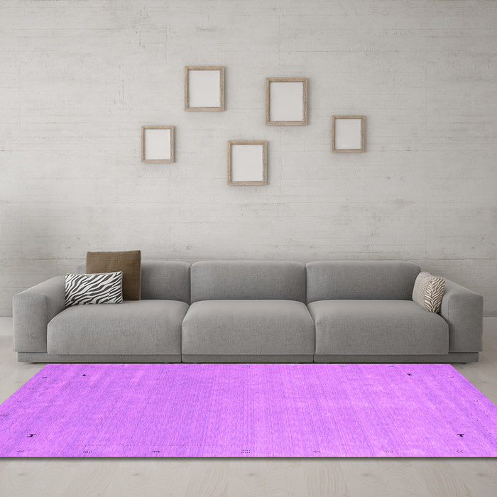 Machine Washable Abstract Pink Contemporary Rug in a Living Room, wshcon2329pnk
