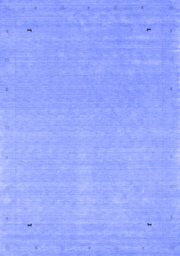 Abstract Blue Contemporary Rug, con2329blu