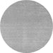 Square Abstract Gray Contemporary Rug, con2329gry