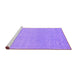 Sideview of Machine Washable Abstract Purple Contemporary Area Rugs, wshcon2329pur