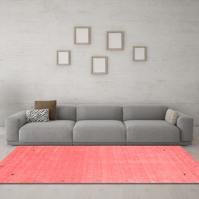Contemporary Red Washable Rugs