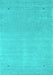 Machine Washable Abstract Turquoise Contemporary Area Rugs, wshcon2329turq