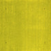 Square Abstract Yellow Contemporary Rug, con2329yw