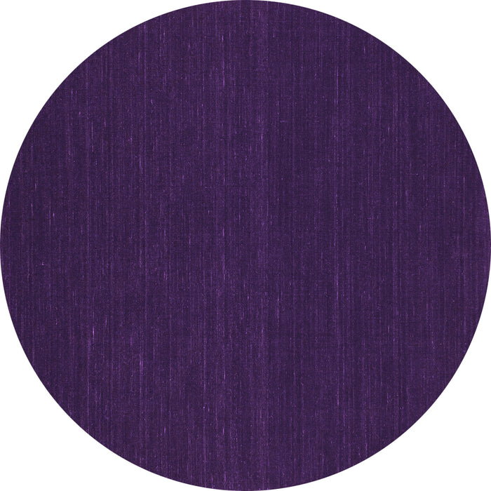 Round Machine Washable Abstract Purple Contemporary Area Rugs, wshcon232pur