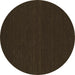 Round Abstract Brown Contemporary Rug, con232brn