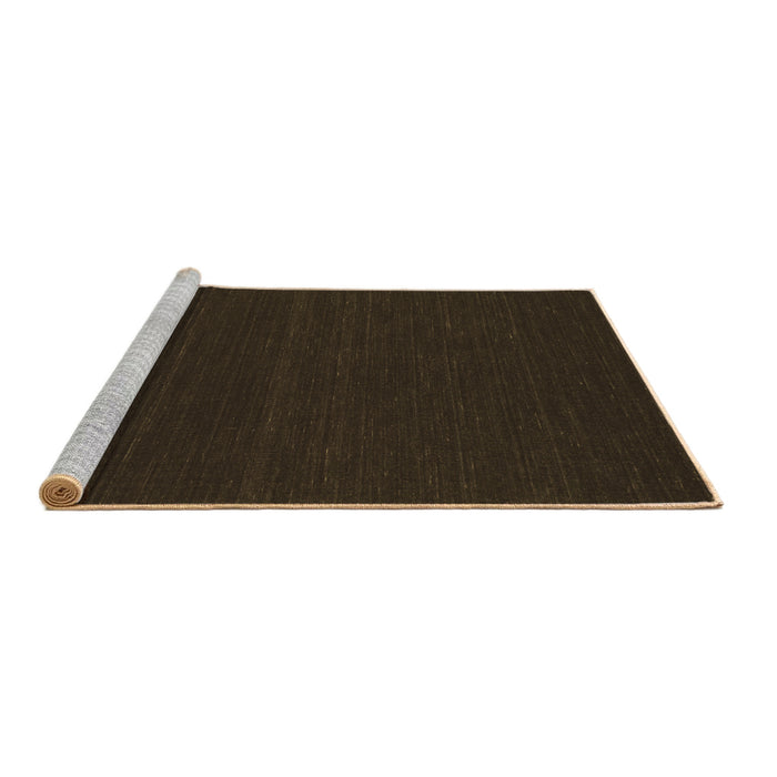 Sideview of Machine Washable Abstract Brown Contemporary Rug, wshcon232brn