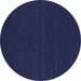 Round Machine Washable Abstract Blue Contemporary Rug, wshcon232blu