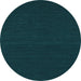 Round Abstract Light Blue Contemporary Rug, con232lblu