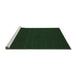 Sideview of Machine Washable Abstract Emerald Green Contemporary Area Rugs, wshcon232emgrn