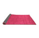 Sideview of Abstract Pink Contemporary Rug, con2330pnk