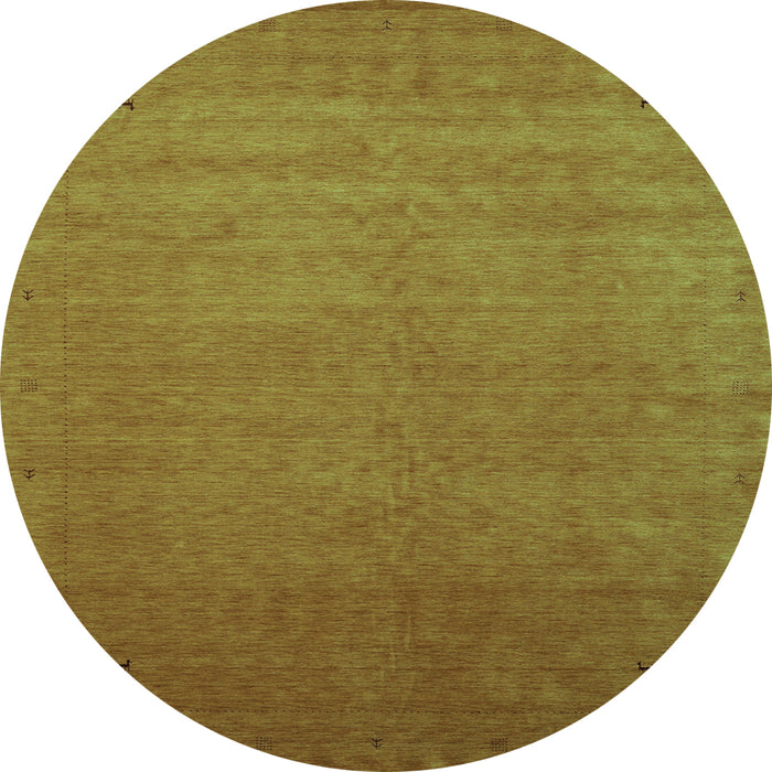 Round Abstract Light Blue Contemporary Rug, con2330lblu