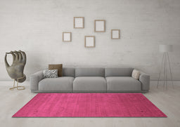 Machine Washable Abstract Purple Contemporary Area Rugs in a Living Room, wshcon2330pur