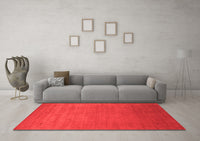 Machine Washable Abstract Red Contemporary Rug, wshcon2330red