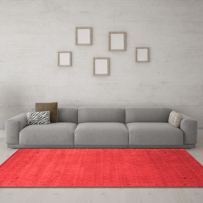 Contemporary Red Washable Rugs