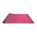 Sideview of Abstract Purple Contemporary Rug, con2330pur