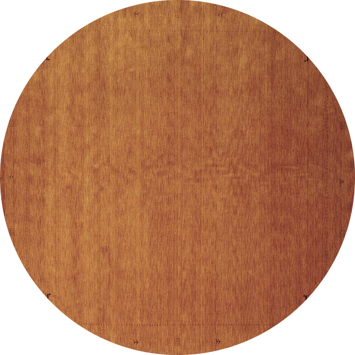 Round Machine Washable Abstract Brown Contemporary Rug, wshcon2330brn