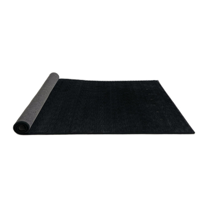 Thickness of Contemporary Black Modern Rug, con2331
