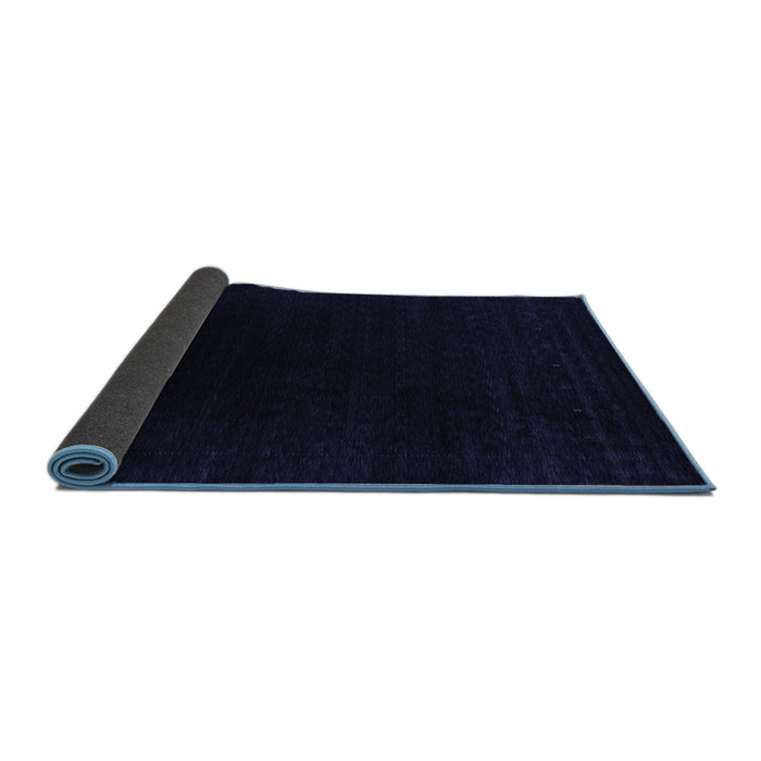 Sideview of Abstract Blue Contemporary Rug, con2331blu