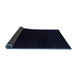 Sideview of Abstract Blue Contemporary Rug, con2331blu