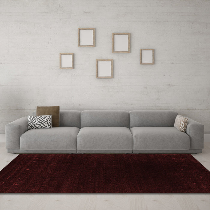 Contemporary Red Washable Rugs