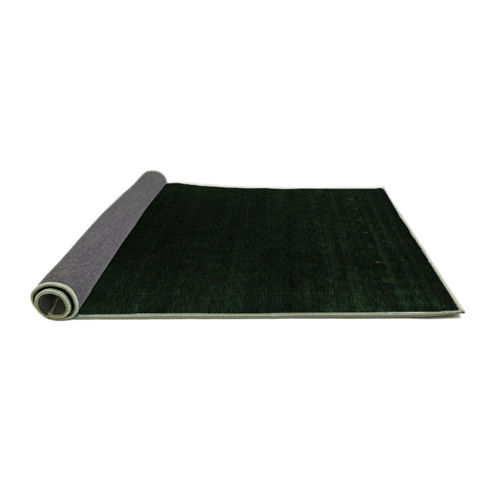 Sideview of Abstract Emerald Green Contemporary Rug, con2331emgrn