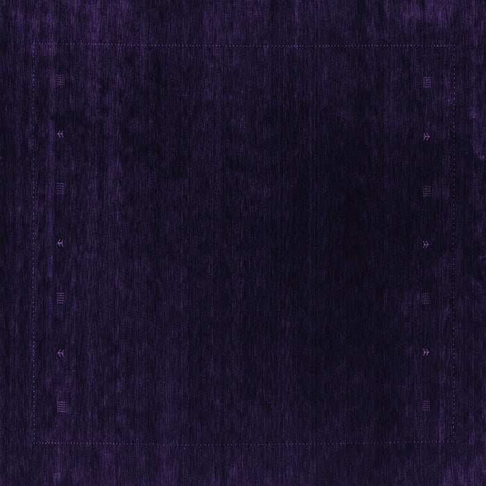 Square Abstract Purple Contemporary Rug, con2331pur