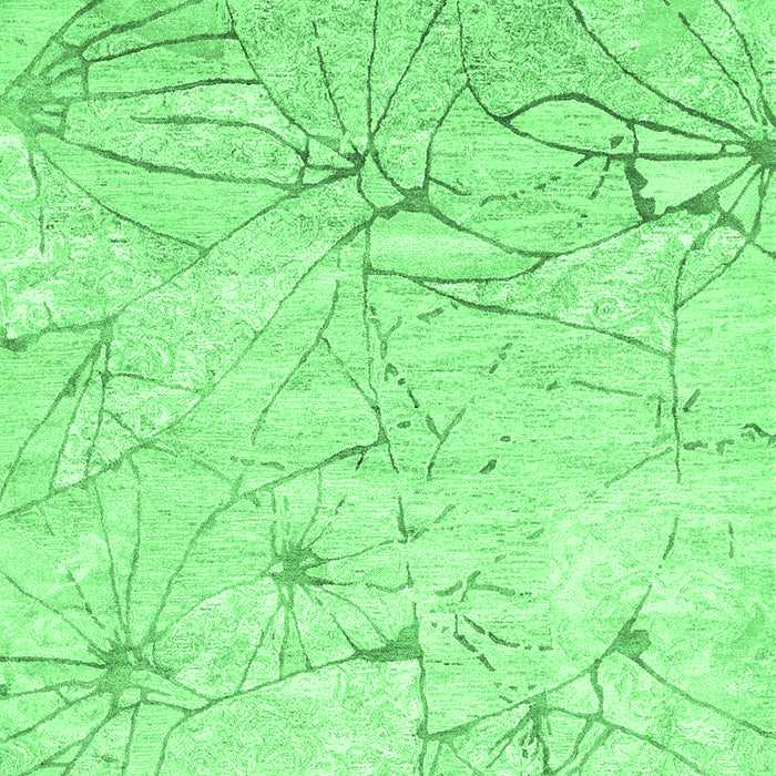 Abstract Emerald Green Contemporary Rug, con2332emgrn