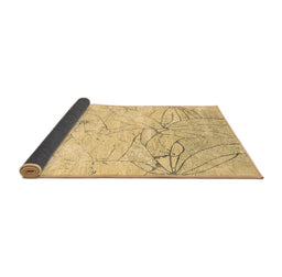 Sideview of Abstract Brown Contemporary Rug, con2332brn
