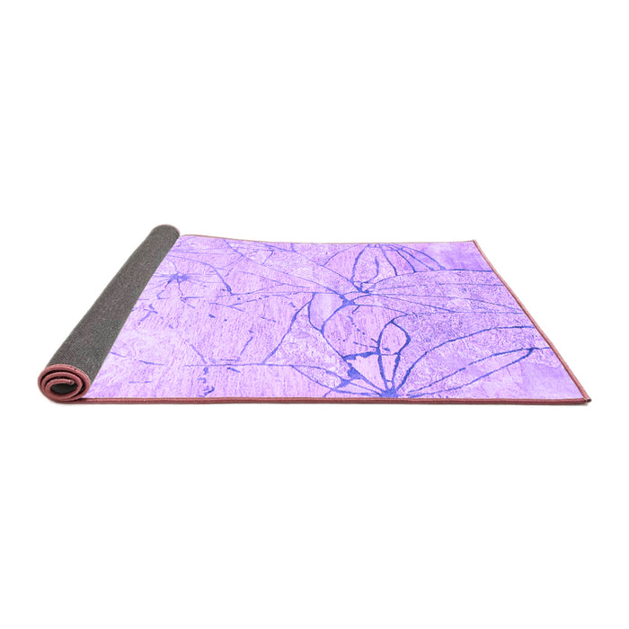 Sideview of Abstract Purple Contemporary Rug, con2332pur