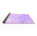 Sideview of Abstract Purple Contemporary Rug, con2332pur