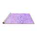 Sideview of Machine Washable Abstract Purple Contemporary Area Rugs, wshcon2332pur