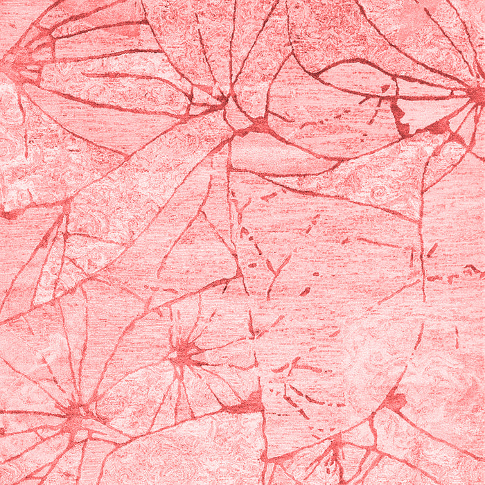 Machine Washable Abstract Red Contemporary Rug, wshcon2332red