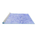 Sideview of Machine Washable Abstract Blue Contemporary Rug, wshcon2332blu