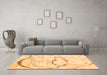 Machine Washable Abstract Orange Contemporary Area Rugs in a Living Room, wshcon2333org