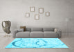 Machine Washable Abstract Light Blue Contemporary Rug in a Living Room, wshcon2333lblu