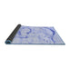 Sideview of Abstract Blue Contemporary Rug, con2333blu