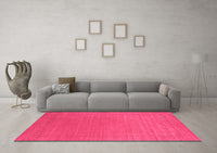 Machine Washable Abstract Pink Contemporary Rug, wshcon2334pnk