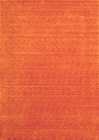 Abstract Orange Contemporary Rug, con2334org