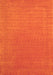 Abstract Orange Contemporary Rug, con2334org