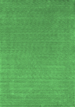 Abstract Emerald Green Contemporary Rug, con2334emgrn