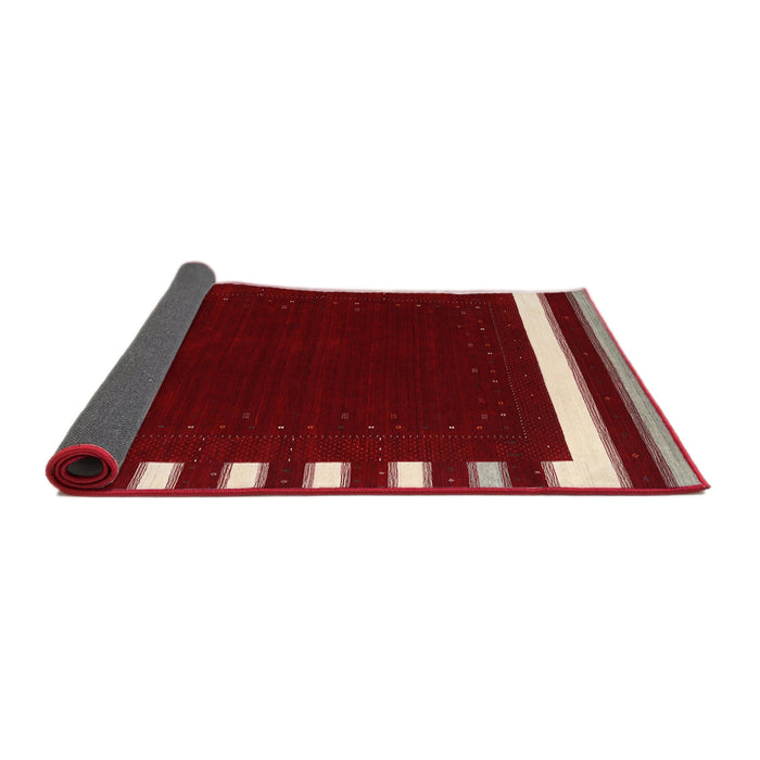 Thickness of Contemporary Cranberry Red Modern Rug, con2335
