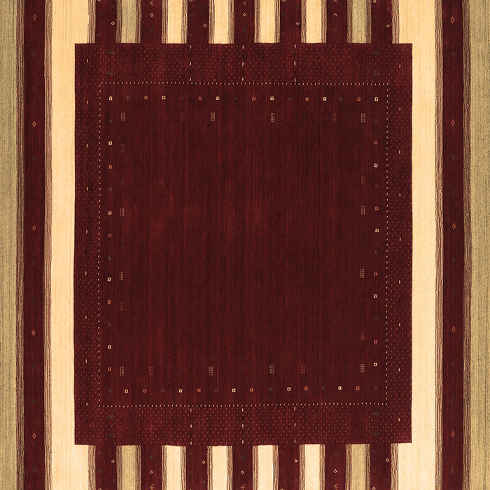 Square Machine Washable Abstract Brown Contemporary Rug, wshcon2335brn