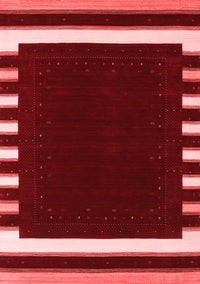 Abstract Red Contemporary Rug, con2335red