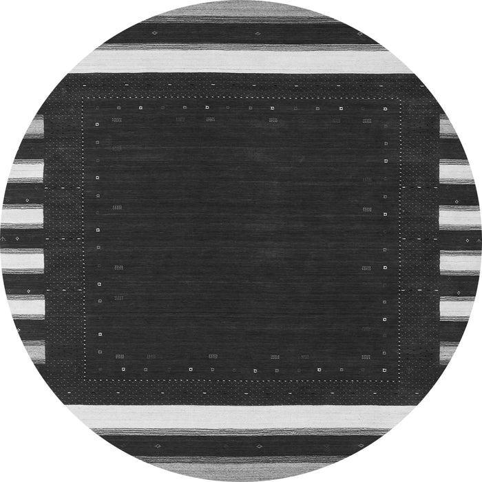 Machine Washable Abstract Gray Contemporary Rug, wshcon2335gry